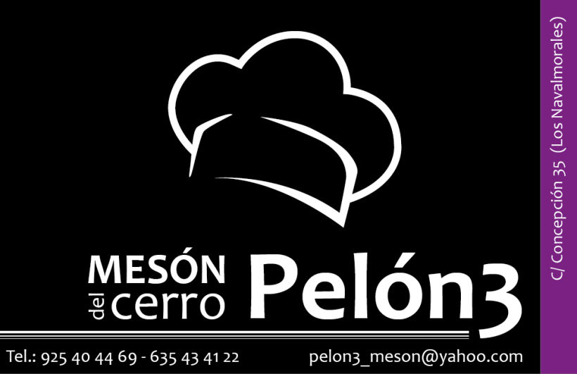 Tarjeta personal "Meson del cerro Pelón 3" 1