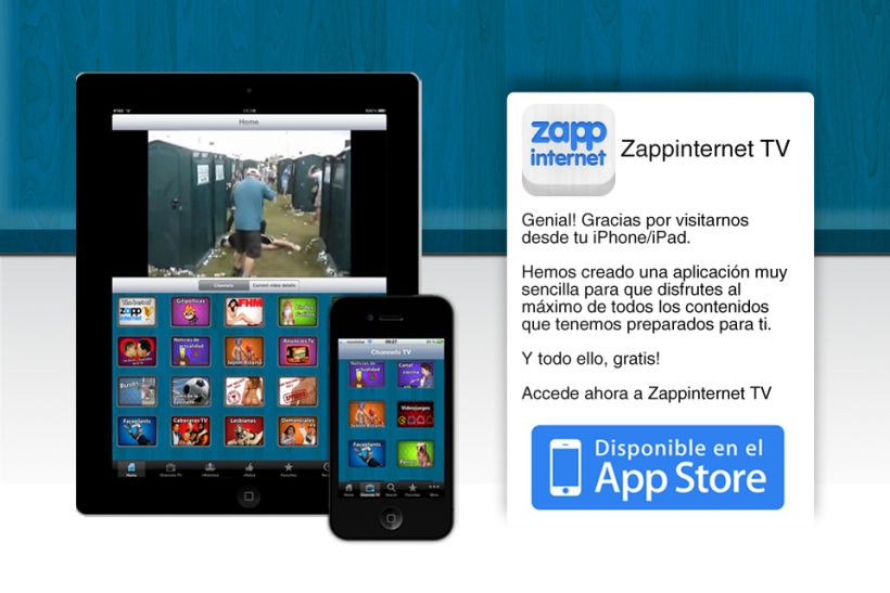 Zappinternet iOS App 5