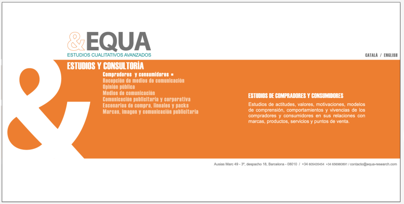 Diseño Imagen + Web EQUA 3