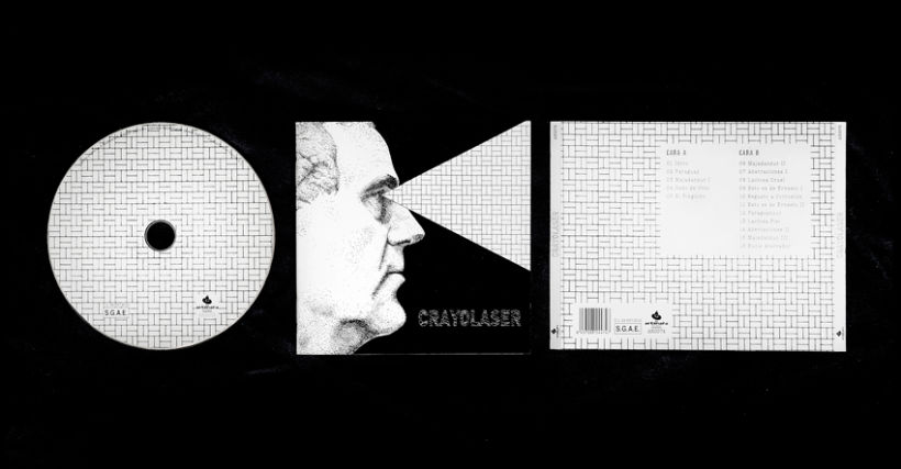 Diseño y maquetación del cd para el grupo Crayolaser 5