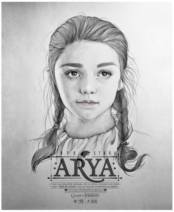 Arya Stark illustration (G.O.T) vol.2 3