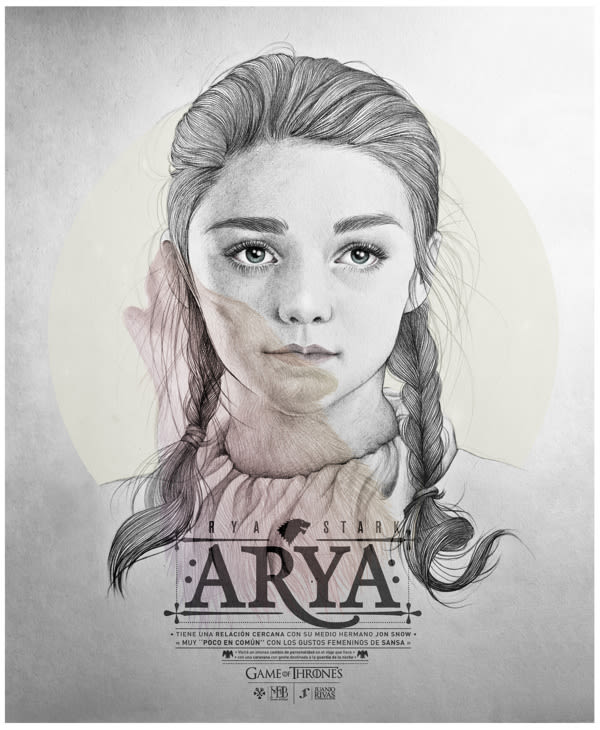 Arya Stark illustration (G.O.T) vol.2 1