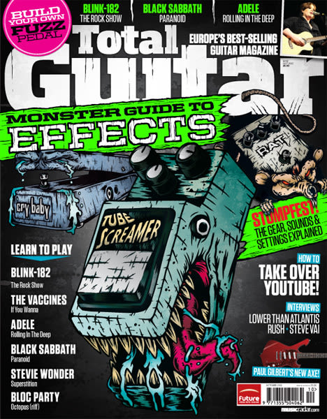 Ilustración para portada de Total Guitar UK 1