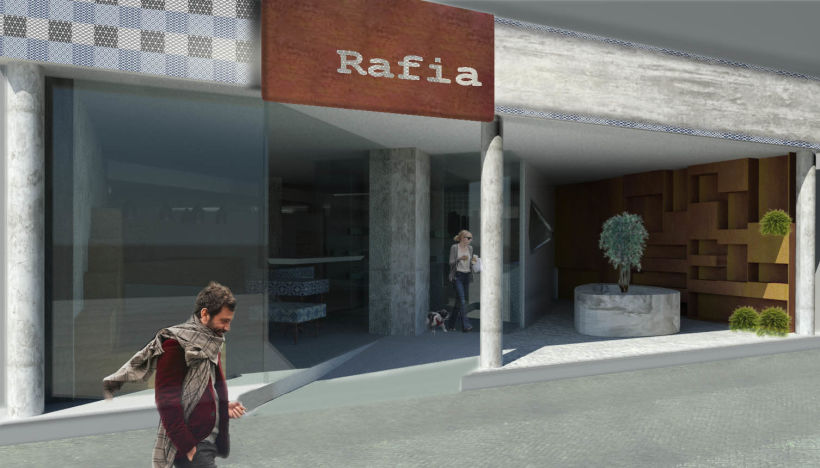 Rafia, floristeria café 1