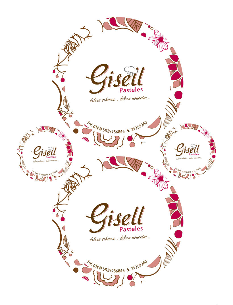 Logotipo Gisell Pasteles 4