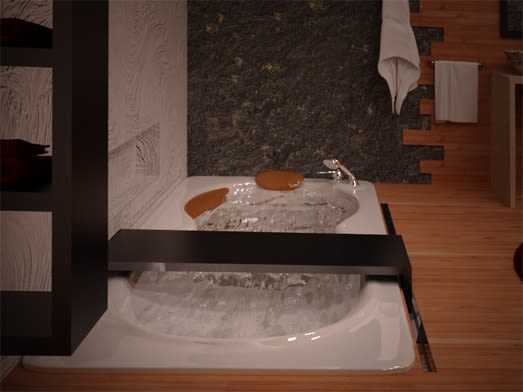 render de un baño ( modelado, texturizado, iluminación) 1