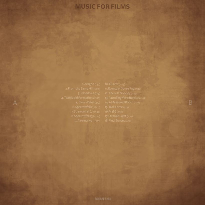 Diseño e ilustración digital - LP Music for films de Brian Eno  3