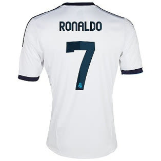 Camiseta de futbol Real Madrid C.F.2012-2013 Titular Equipación(Ronaldo 7) 1