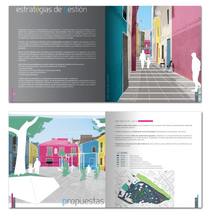 Diseño y maquetación de folleto para el Plan de integración Urbana del barrio de San Juan en Aspe  1