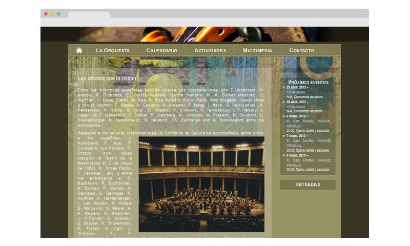 Real Orquesta Sinfónica de Sevilla (web coporativa) 4