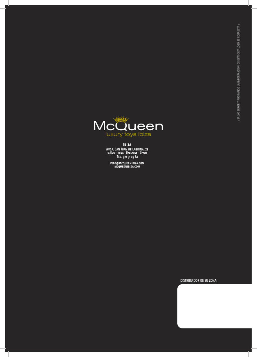 Mc Queen Ibiza - Catálogo 20