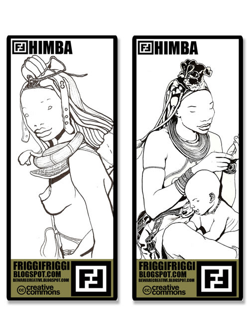 More about Himbas. Illustrations and T-shirts 1