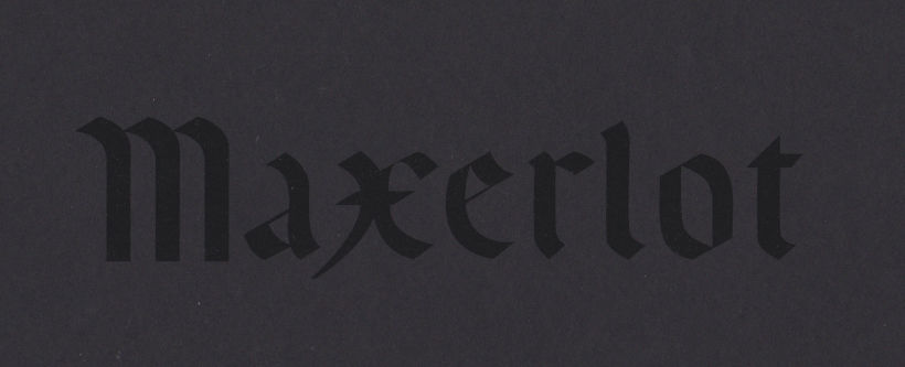MAXERLOT lettering 6