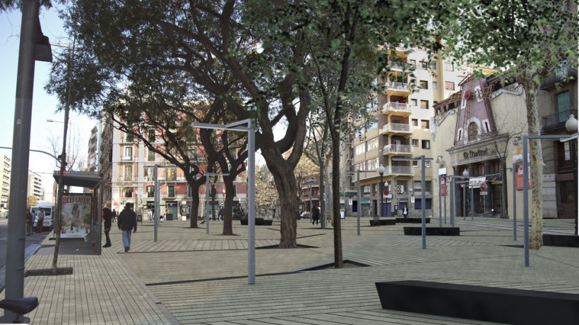 Proyecto urbanización del barrio de Poble Sec en Barcelona 2