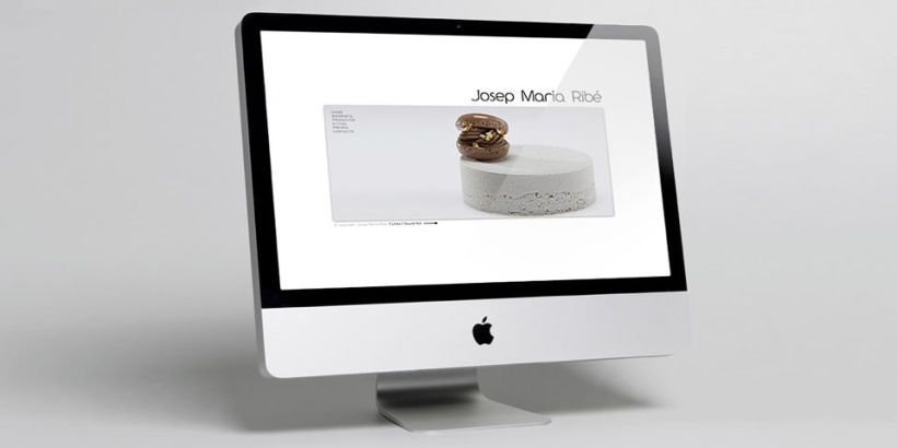 Webdesign for catalan desert chef Josep Maria Ribe 5