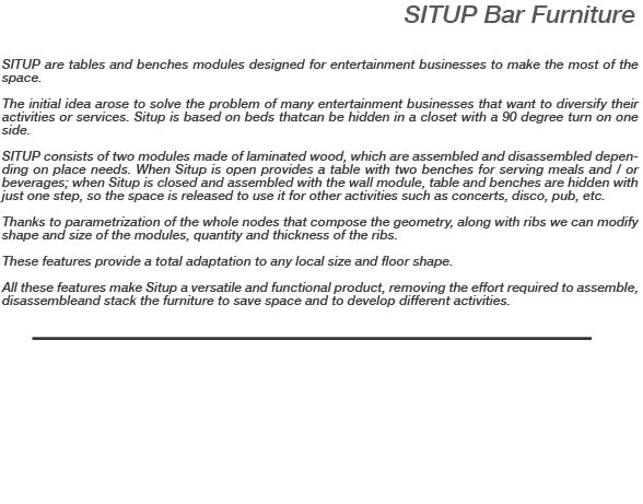 SITUP -  bar furniture concept 1