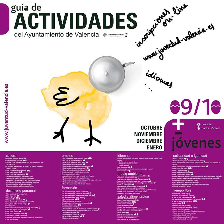 Campaña gráfica Guía de Actividades Concejalía de Juventud valencia 09/10 5