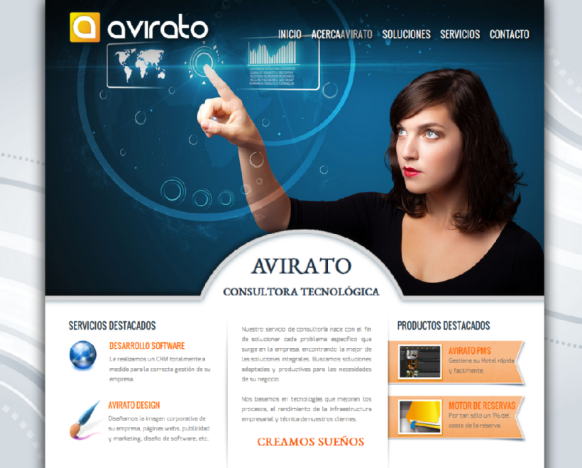 Avirato website & logo 1