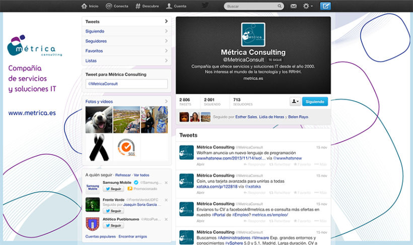 Social Media, Metrica Consulting 4