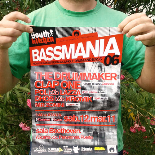 Bassmania | direccion de arte, carteles flyers y visuales en directo 1