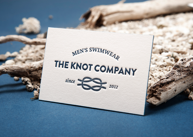 Tarjetas de visita en letterpress The Knot Company 1