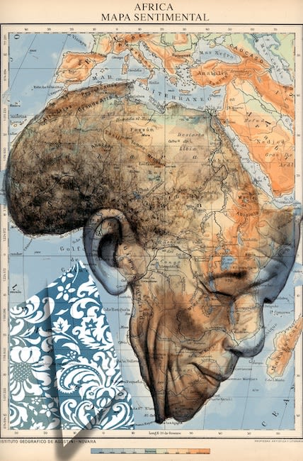 Nelson Mandela-Africa Mapa Sentimental -1