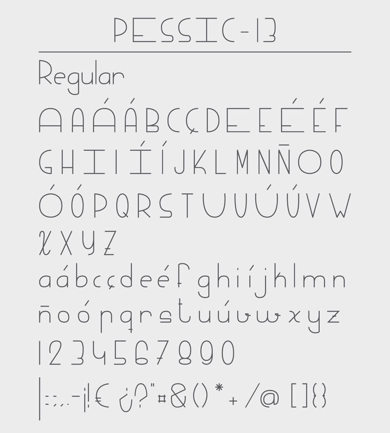 Tipografía Pessic - 13  0