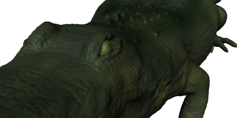 3D crocodile mudbox 0