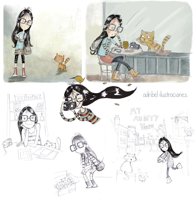 Personajes e ilustraciones de diferentes proyectos 2