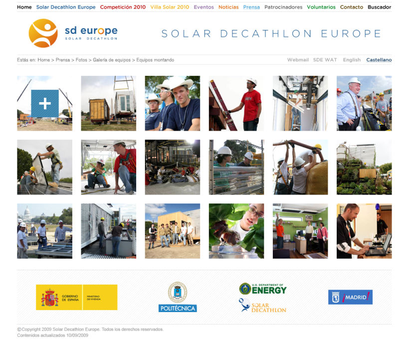 Website Solar Decathlon Europe 3