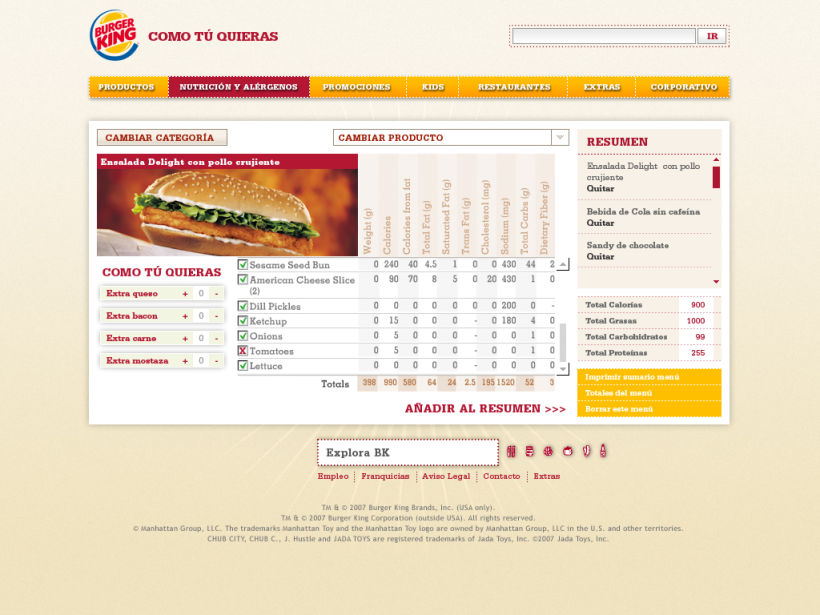 Website Burger King 3