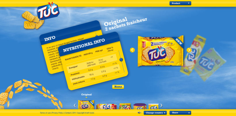 Website TUC biscuits EU 2