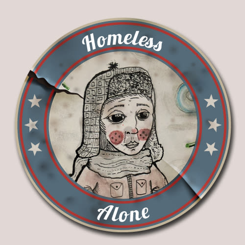 Homeless Alone. Proceso de Ilustración. 1