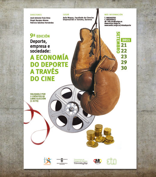 "Deporte, empresa y sociedad: La economía del deporte a través del cine". 2011. Campus de Ourense. 0