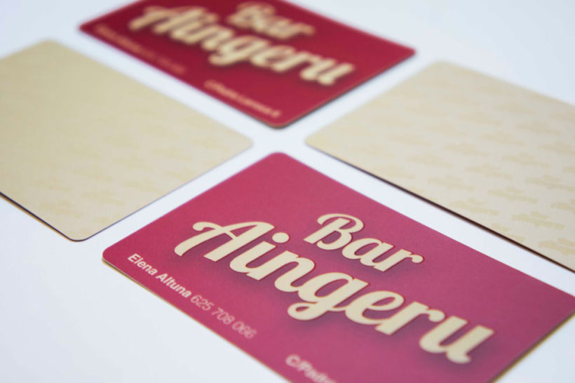 Diseño de Logo y tarjetas de visita para Bar Aingeru -1
