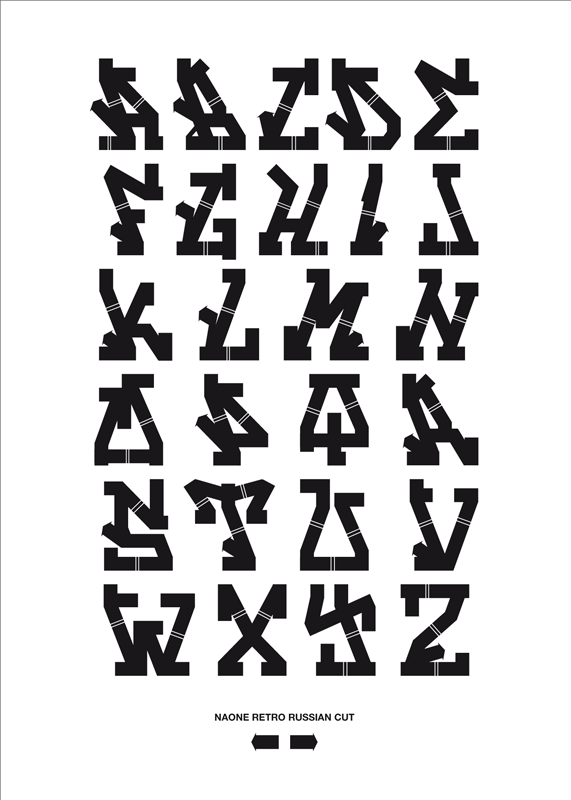Retro Russian Cut Typography 4