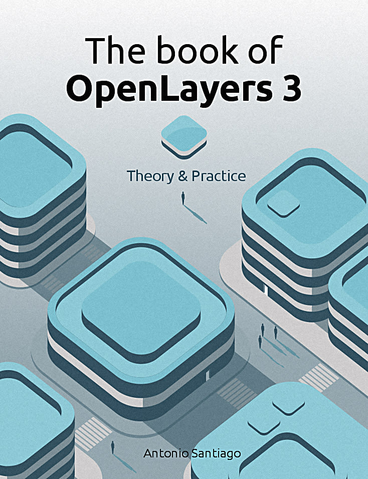 Portada libro OpenLayers 3 (Diseño + ilustración) 0