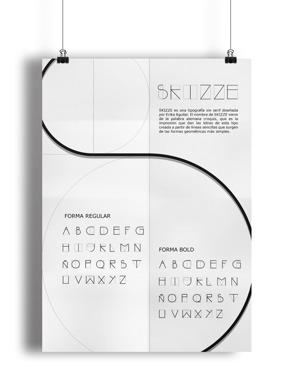 Tipografía Skizze (Croquis) 2