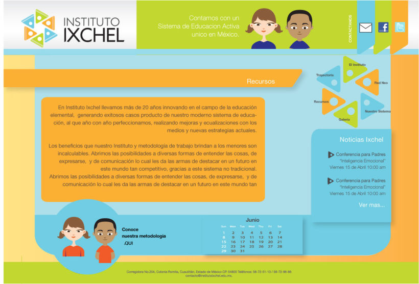 Instituto Ixchel / Identidad Grafica / Diseño de Web 4