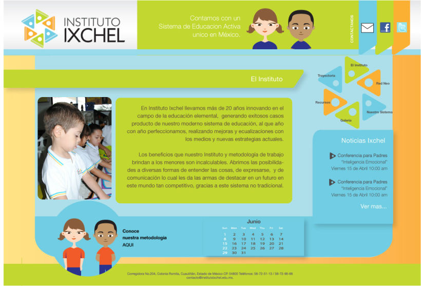 Instituto Ixchel / Identidad Grafica / Diseño de Web 3