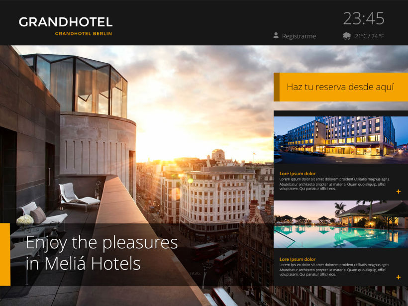 Diseño Interfaz App Hoteles 1