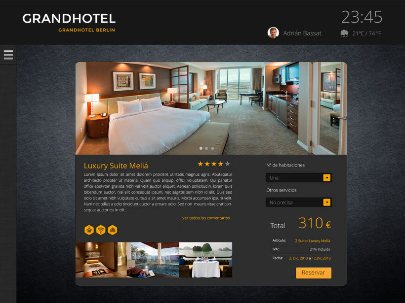 Diseño Interfaz App Hoteles 8