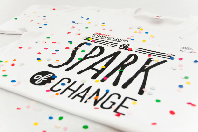 The Spark of Change. Diseño corporativo para el TEDxYouth Gijón 1