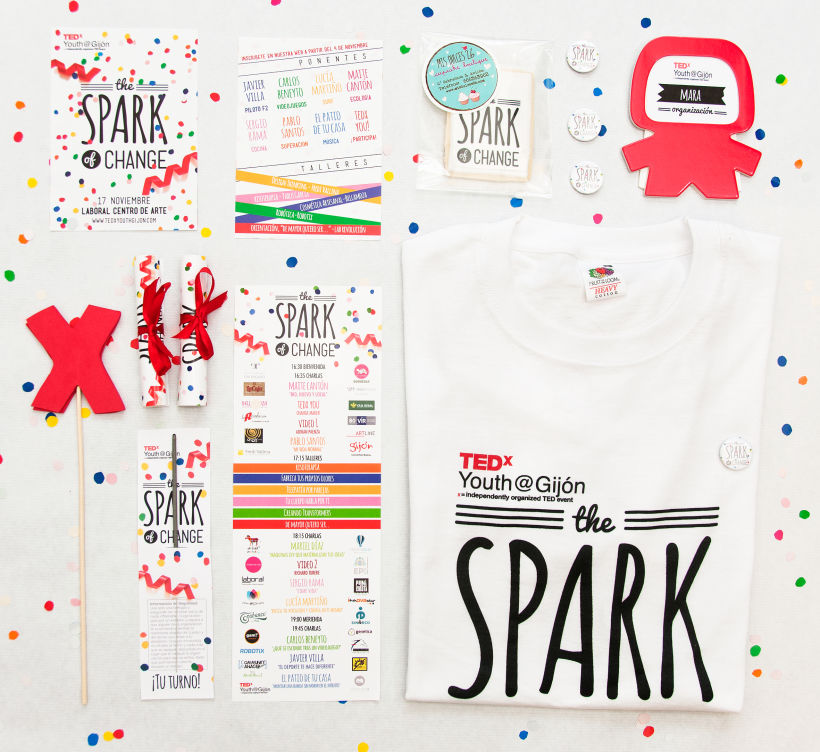 The Spark of Change. Diseño corporativo para el TEDxYouth Gijón 7