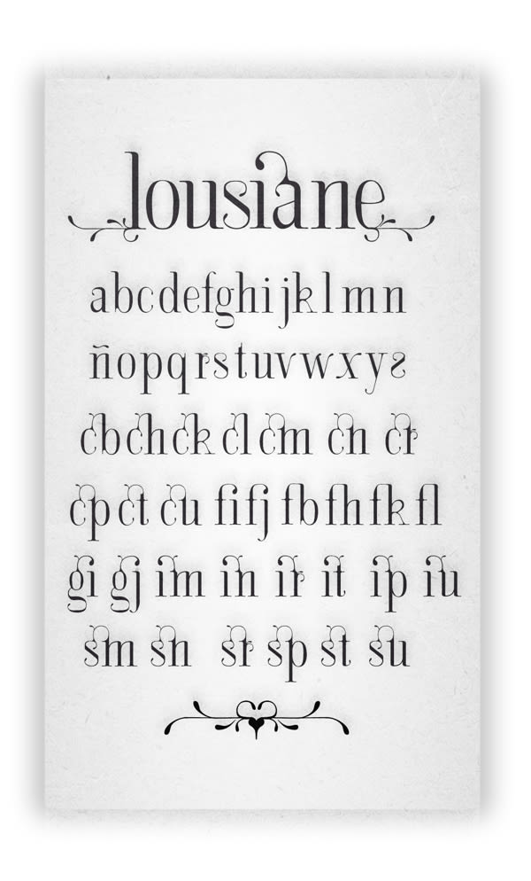 LOUSIANE (free font) 3