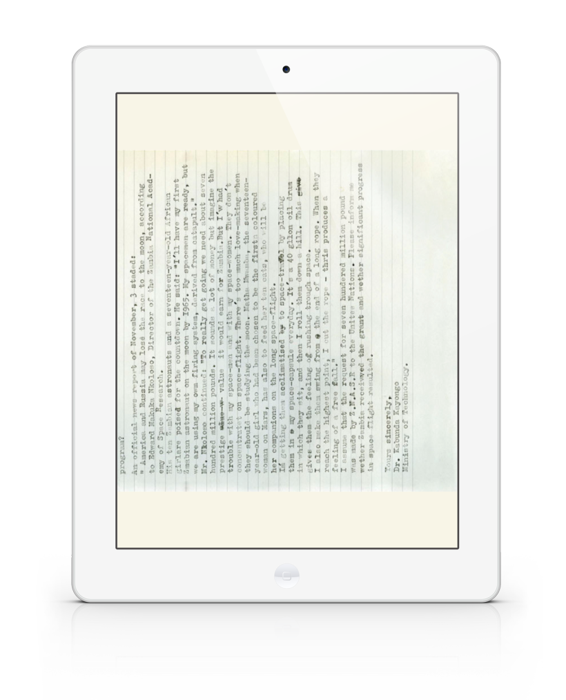 The Afronauts, libro de Cristina De Middel para iPad e iPhone 1
