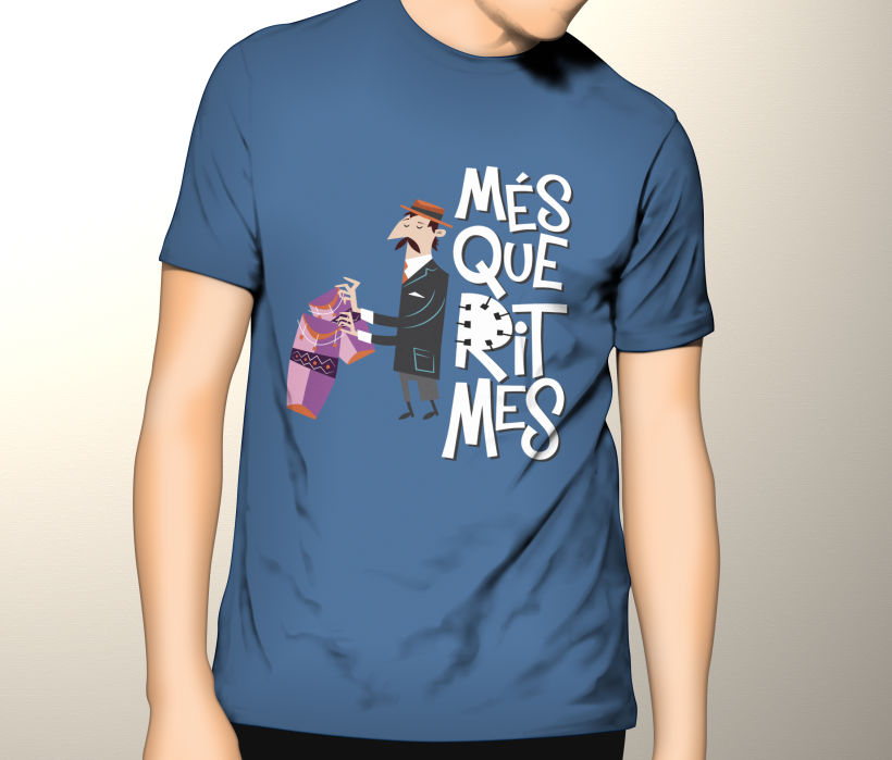 Cartel y camisetas: Festival de percusión "MésQueRitmes" 5