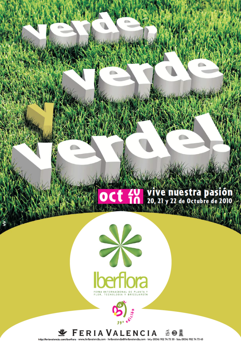 IBERFLORA _ Imagen para la 39ª Edición de la Feria Internacional  de Planta y Flor; Tecnología y Bricojardín Iberflora 0
