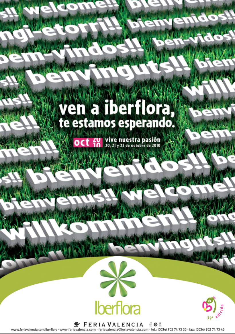 IBERFLORA _ Imagen para la 39ª Edición de la Feria Internacional  de Planta y Flor; Tecnología y Bricojardín Iberflora 1