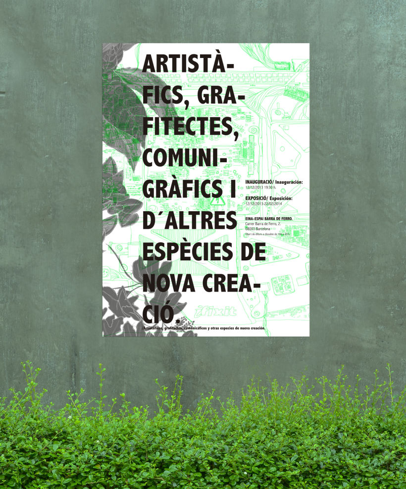 Imagen gráfica de la expo "Artistàfics, grafitectes, comunicàfics i d’altres espècies de nova creació". 2